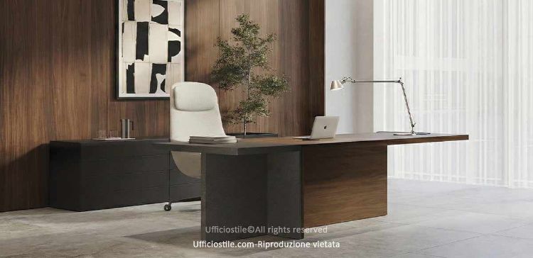 Picture of desk with consolle and sideboard