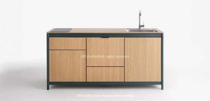 Immagine di Modulo cucina con piano induzione e lavello