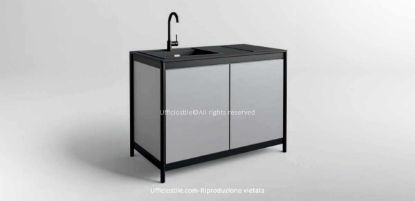 Immagine di Cucina con lavello e piano ad induzione