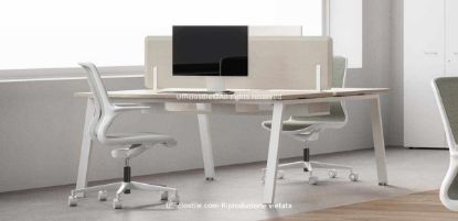 Immagine di Bench 02 posti di lavoro con screen fonoassorbente