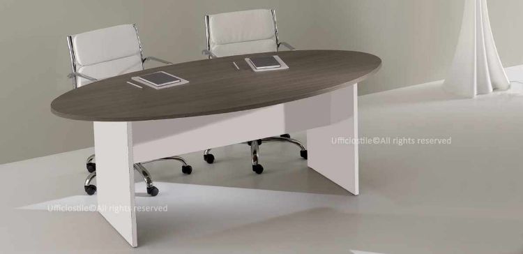 Immagine di Tavolo riunioni ovale piano Samui Fine Stock