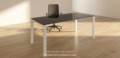 Immagine di Scrivania cm.180 piano vetro