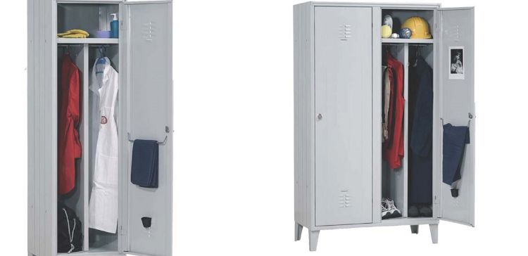 Picture of Two-person dirty/clean compartment locker with divider