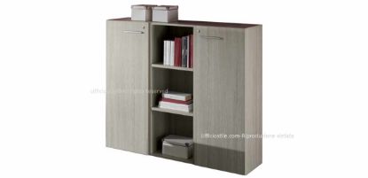 Immagine di Libreria media 01 vano a giorno e 02 ante