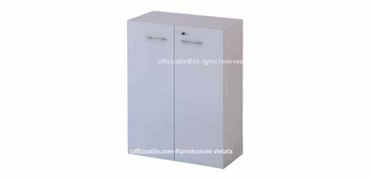 Immagine di Armadio ufficio medio 02 ante Bianco