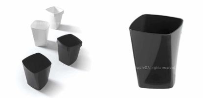 Picture of Waste paper basket in glossy
