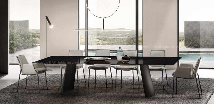 Immagine di Tavolo scrivania cm. 240x120 cristallo