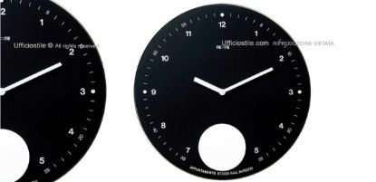 Immagine di Orologio a pendolo nero con disco bianco