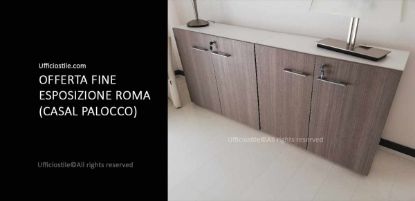 Immagine di Mobile basso cm.180 bicolore FINE EXPO