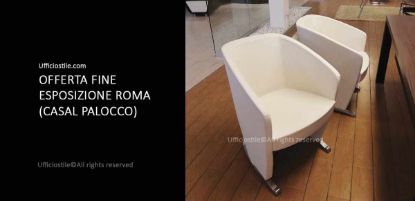 Immagine di 02 Sedute attesa base cromata FINE EXPO