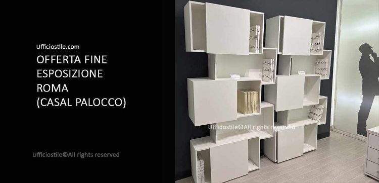 Immagine di Coppia Librerie design con ante FINE EXPO