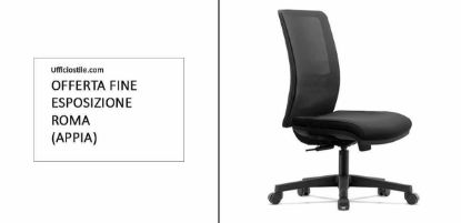 Immagine di Poltrona ergonomica Nera Fine Noleggio