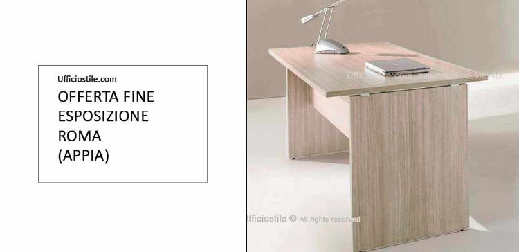 Immagine di Scrivania cm. 120 rovere fine NOLEGGIO