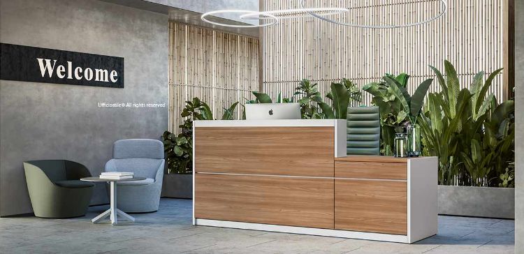 Immagine di Reception con piano di lavoro