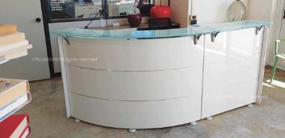 Immagine di Bancone ufficio reception curvo