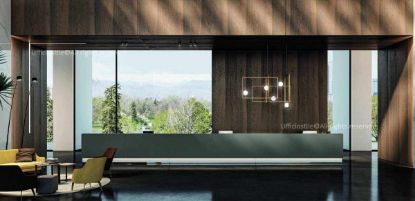 Picture of Reception counter cm. 400 with linear shelves