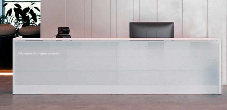 Immagine di Bancone reception in vetro