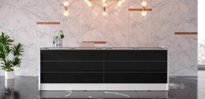 Picture of Glossy front reception counter