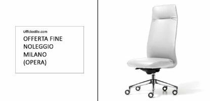 Poltrona direzionale con rivestimento in pelle bovina, imbottitura in poliuretano espanso, base a 5 razze in alluminio lucido, meccanismo syncron con traslatore e ruote forate grigie, Made in Italy.