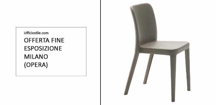 Coppia di sedute fisse imbottite con rivestimento in pelle colore E18 Grigio Cenere, dimensioni compatte e produzione Made in Italy, ideali per uffici, sale riunioni, reception e ambienti professionali.