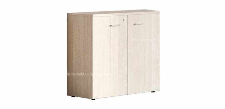 Immagine di Libreria ufficio 02 ante battenti cm.90x45 Rovere