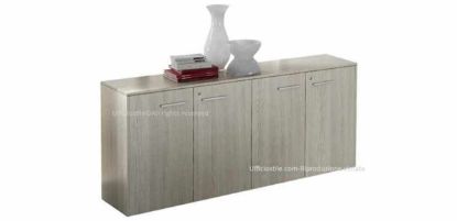 Immagine di Libreria bassa ufficio  04 ante  cm.180x45 Rovere