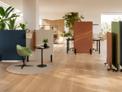 Acoustics in open - plan offices