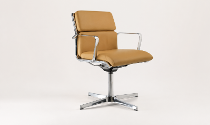 Immagine di Poltrona girevole Clipper base a 04 razze fissa.
