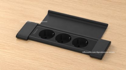 Picture of Desk In Cover Type F Recessed Power Unit