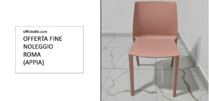 Immagine di Sedia impilabile rosa