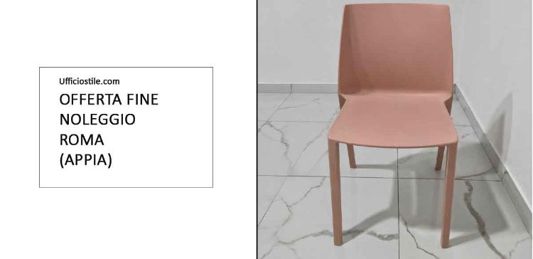 Immagine di Sedia impilabile rosa
