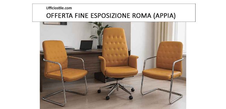 Picture of Trittico coordinato di sedute direzionali e visitatore gialle