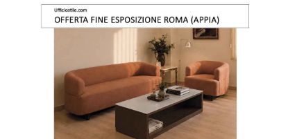 Immagine di Set lounge con divano a 3 posti e poltrona