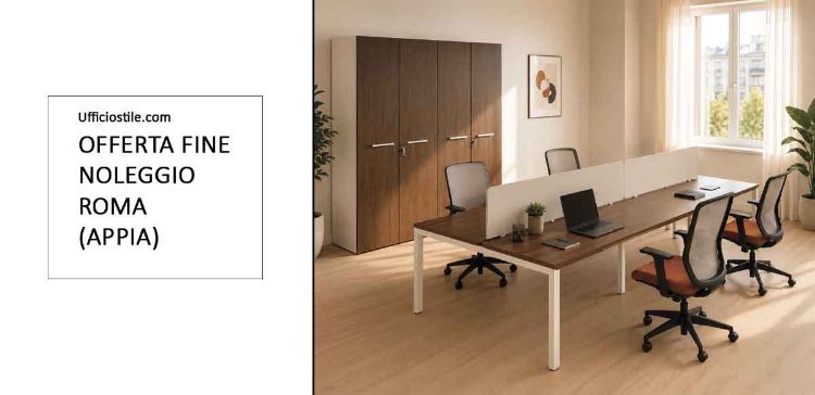 Picture of Ufficio operativo bench completo per 4 postazioni