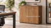 Immagine di Libreria ufficio 02 ante battenti cm.90x45 Rovere