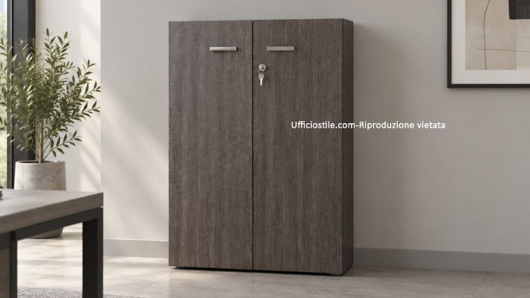 Picture of Medium bookcase 02 doors h.122 d.35