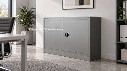 Immagine di Armadio ufficio metallo con ante cm. 100 x 45 x 88 (h)