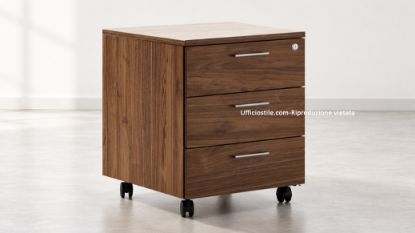 Picture of Office chest of three drawers on castors