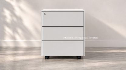 Picture of drawer unit metal on casters 3 drawers