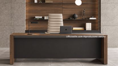 Picture of Desk, armchair, and wood panelling
