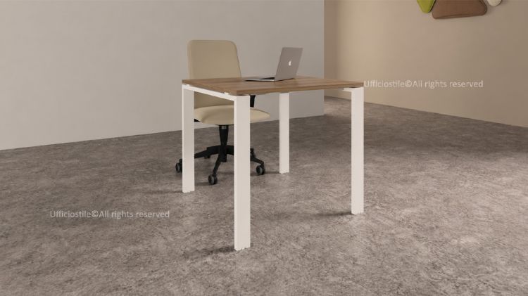 Picture of Office desk cm. 80, metal bridge legs