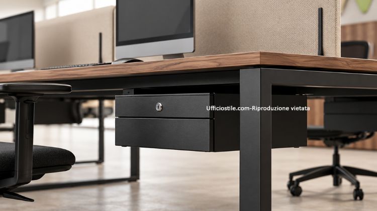 Picture of Double under-desk metal drawer unit