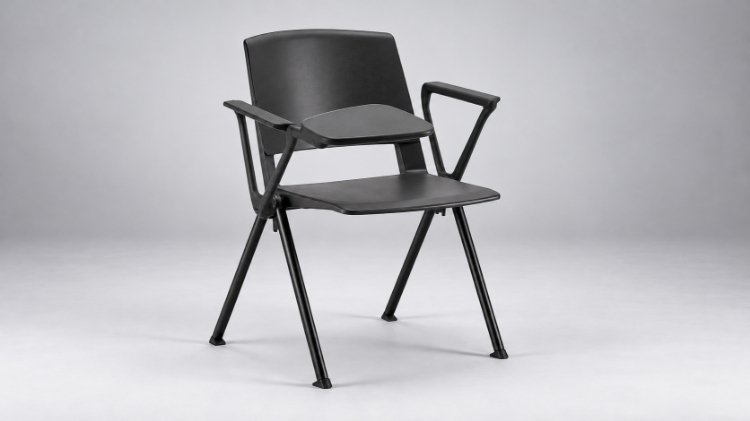 Picture of Conference Chair with Armrests and Writing Tablet