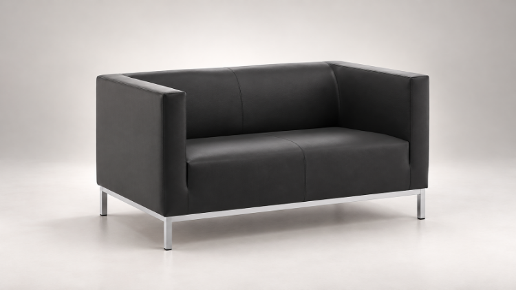Argo 02 è un divano imbottito a due posti per sale d'attesa, reception, uffici direzionali e aree lounge professionali. Il design lineare della struttura è definito da uno schienale basso, braccioli integrati e forme geometriche essenziali, adatte a progetti di arredamento contract.  La struttura interna in multistrato di legno e legno massello è completata da un'imbottitura in poliuretano espanso flessibile. Il basamento in tubolare d'acciaio cromato sostiene il divano, caratterizzato da una larghezza complessiva di 128 cm e da una seduta utile di 106,5 cm.  Disponibile in diverse finiture di tessuto e similpelle, Argo 02 può essere utilizzato singolarmente oppure coordinato con la poltrona Argo 01 e il divano Argo 03 per organizzare aree di accoglienza aziendale. La gamma prevede inoltre configurazioni con imbottitura ignifuga e versioni conformi ai CAM, per esigenze progettuali e di capitolato.