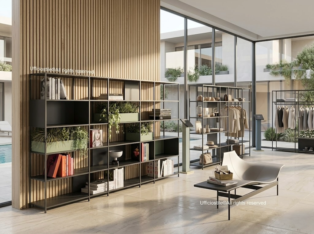 Sistemi espositivi modulari per retail
