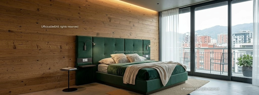 Armadio e moduli contenitivi con finiture contract