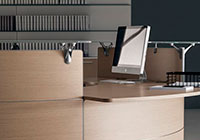 Finiture disponibili per i banconi reception Aba