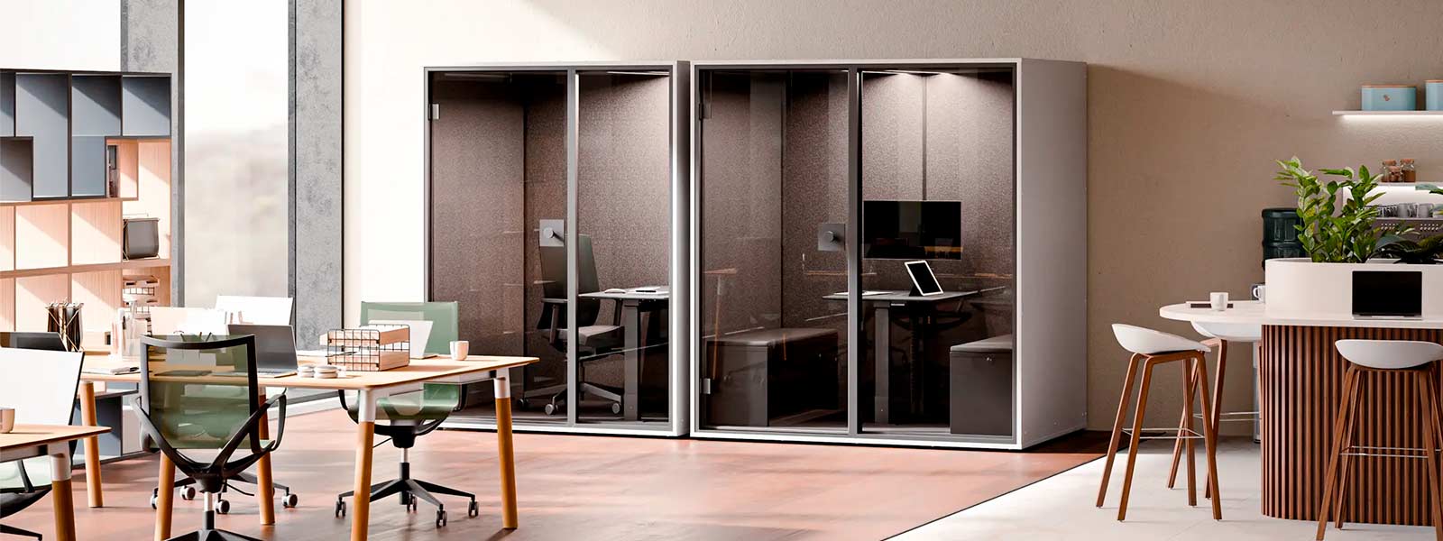 Soluzioni phone booth modulari per uffici dinamici