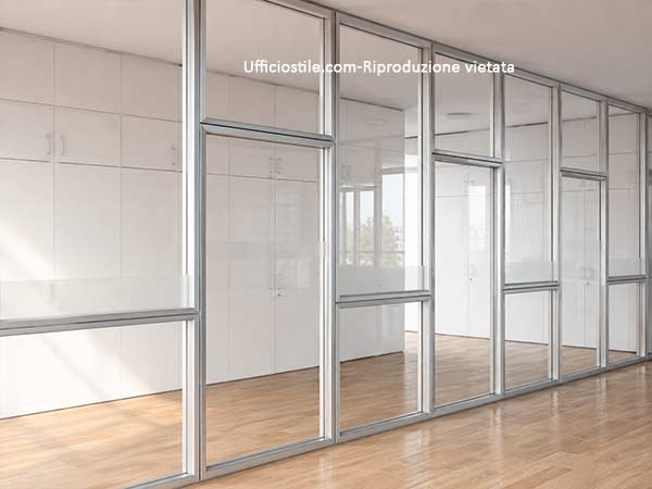 Moduli vetrati standard per uffici luminosi a budget contenuto