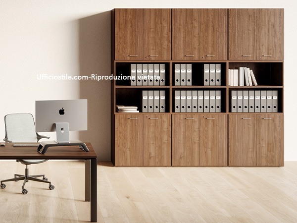 Armadi melaminici in uffici operativi, amministrativi e back office con installazione rapida